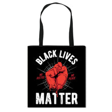 Load image into Gallery viewer, Black Statement Tote Bag

