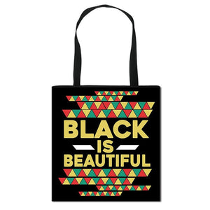 Black Statement Tote Bag