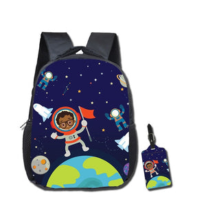 Melanin Excellence 2020 Fall Schoolbag Collection with Matching Luggage Tag