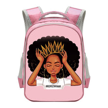 Load image into Gallery viewer, Waterproof Black Princess 2020 Back-to-School Backpack
