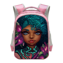 Load image into Gallery viewer, Waterproof Black Princess 2020 Back-to-School Backpack
