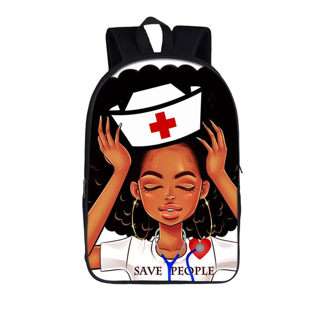 Black Nurse 2020 Back to School Backpack