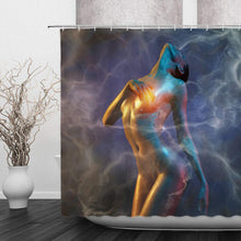 Load image into Gallery viewer, Steamroom Melanin Sauna Shower Curtain
