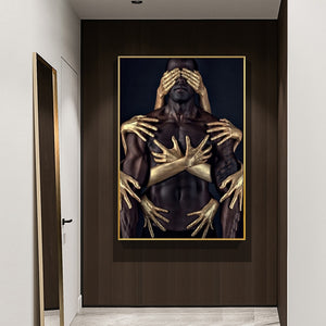 Embrace Black Gold Museum Gallery Canvas Poster