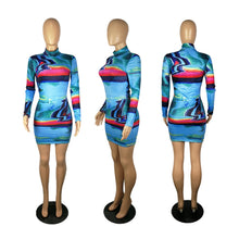 Load image into Gallery viewer, Aqua-Melanin Fashion Dress
