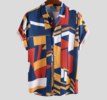 Load image into Gallery viewer, 90&#39;s Colorblock Fashion Dinner Shirt

