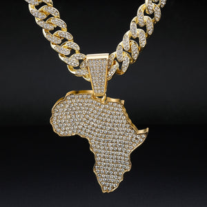 24K Bigger and Better Africa Gold or .925 Silver Plated Chain