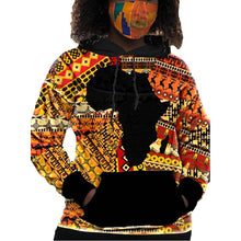 Load image into Gallery viewer, Queens Heart Black Angie Davis Africa Hoodie

