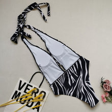 Load image into Gallery viewer, 2021 Snatched Python/Zebra Fashion Swimsuit
