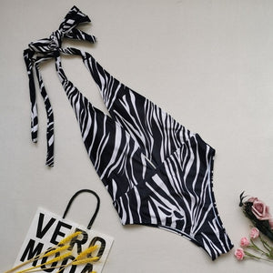 2021 Snatched Python/Zebra Fashion Swimsuit