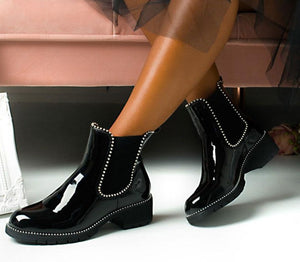 Black Fashion Shine Boots