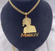 Load image into Gallery viewer, Malachi Stainless Custom Photo King Chain
