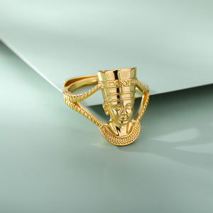 18K Gold Plated Egyptian Tut Ring Collection