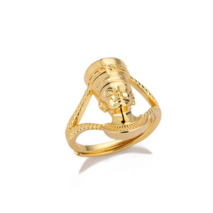 18K Gold Plated Egyptian Tut Ring Collection