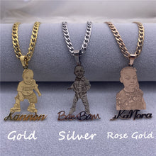 Load image into Gallery viewer, Stainless Steel Raised Name Custom Photo Chain
