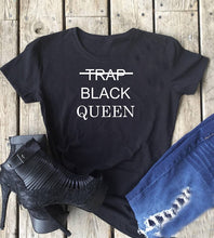 Load image into Gallery viewer, Trap Black Queen T Shirt
