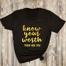 Load image into Gallery viewer, Know Your Worth TShirt
