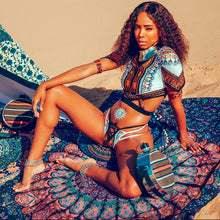 Load image into Gallery viewer, Boho Samba Afro-Brazilian Low-Waist Bikini
