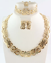 Load image into Gallery viewer, Formal/Wedding Jewelry set (Gold or Silver Plated)
