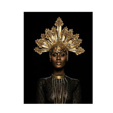 Load image into Gallery viewer, Golden Melanin Goddess Canvas
