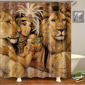 Lion Queen Shower Curtain