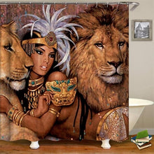 Load image into Gallery viewer, Lion Queen Shower Curtain
