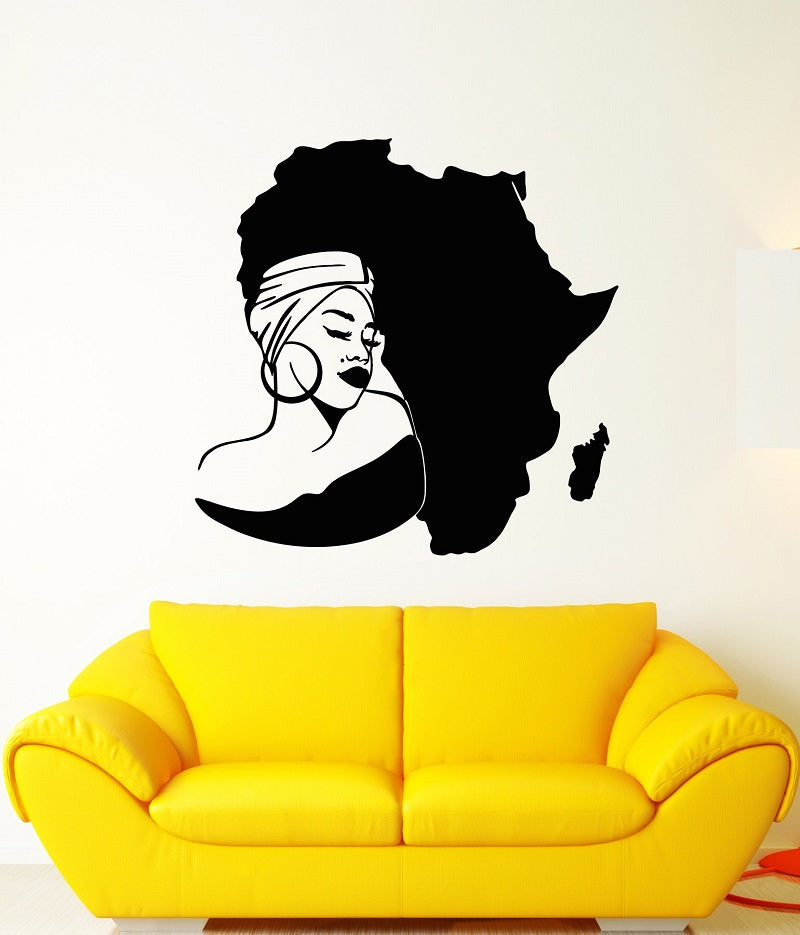 Natural Hair Africa Home/Salon Wall Vinyl